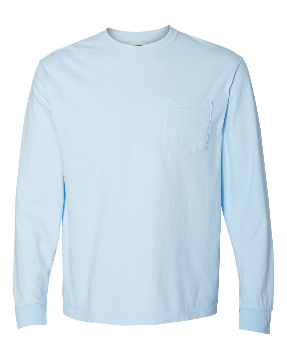 Comfort Colors Unisex Garment-Dyed Heavyweight Long Sleeve Pocket T-Shirt. 4410 - Chambray