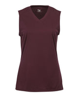 Badger Women's B-Core Sleeveless T-Shirt. 4163 - Maroon