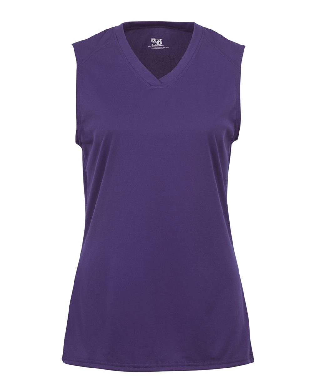 Badger Women's B-Core Sleeveless T-Shirt. 4163 - Purple