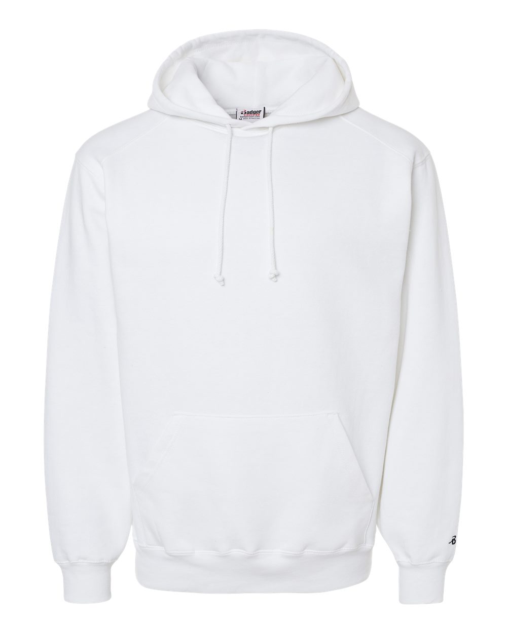 Badger Unisex Hooded Sweatshirt. 1254 - White