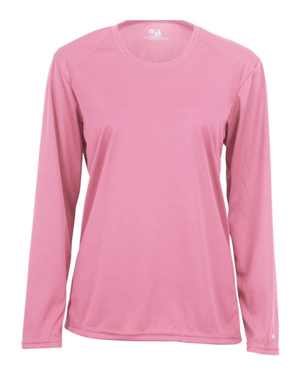 Badger Women's B-Core Long Sleeve T-Shirt. 4164 - Pink