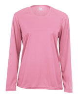 Badger Women's B-Core Long Sleeve T-Shirt. 4164 - Pink