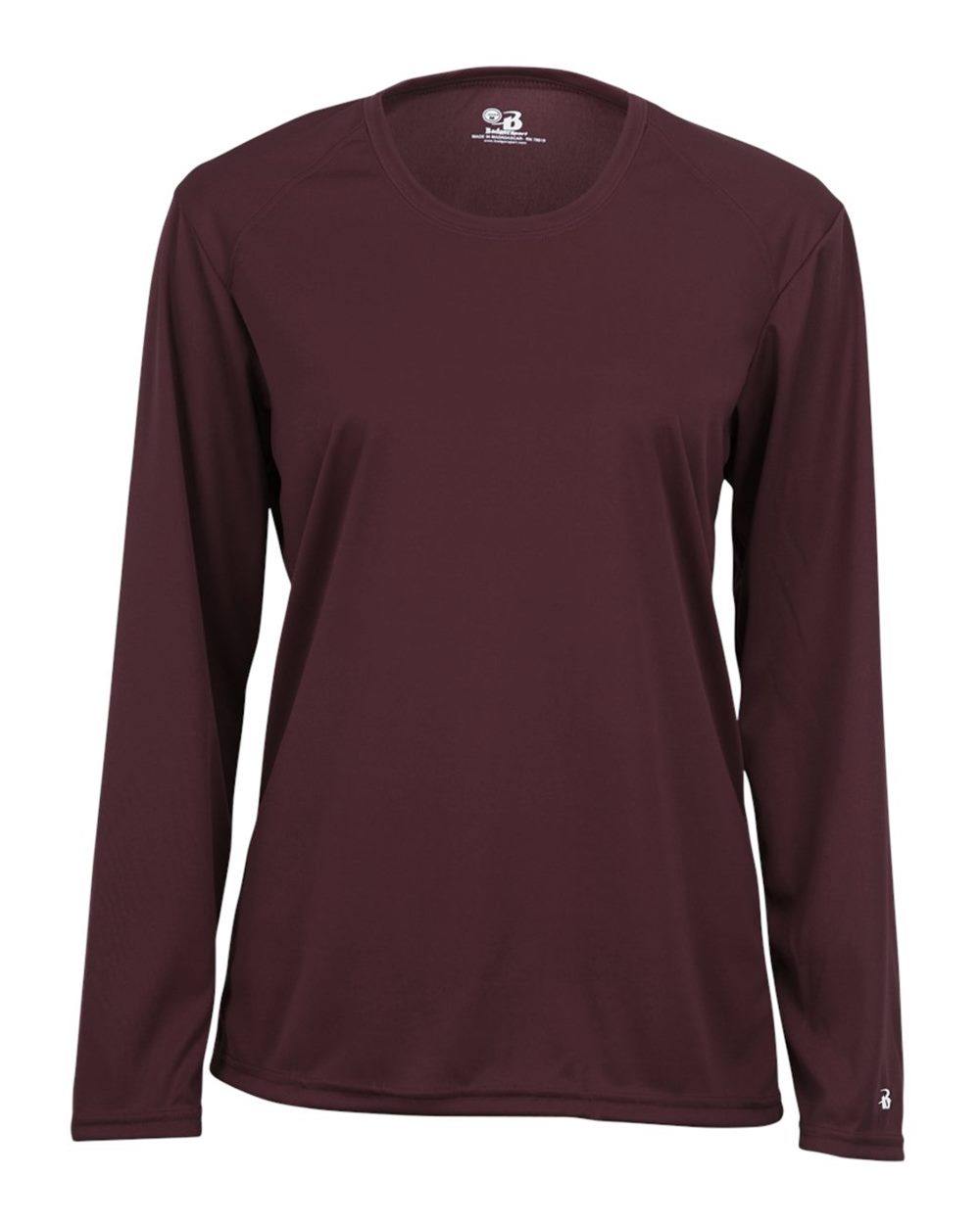 Badger Women's B-Core Long Sleeve T-Shirt. 4164 - Maroon