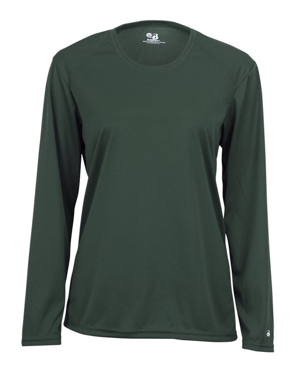 Badger Women's B-Core Long Sleeve T-Shirt. 4164 - Forest