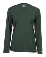 Badger Women's B-Core Long Sleeve T-Shirt. 4164 - Forest