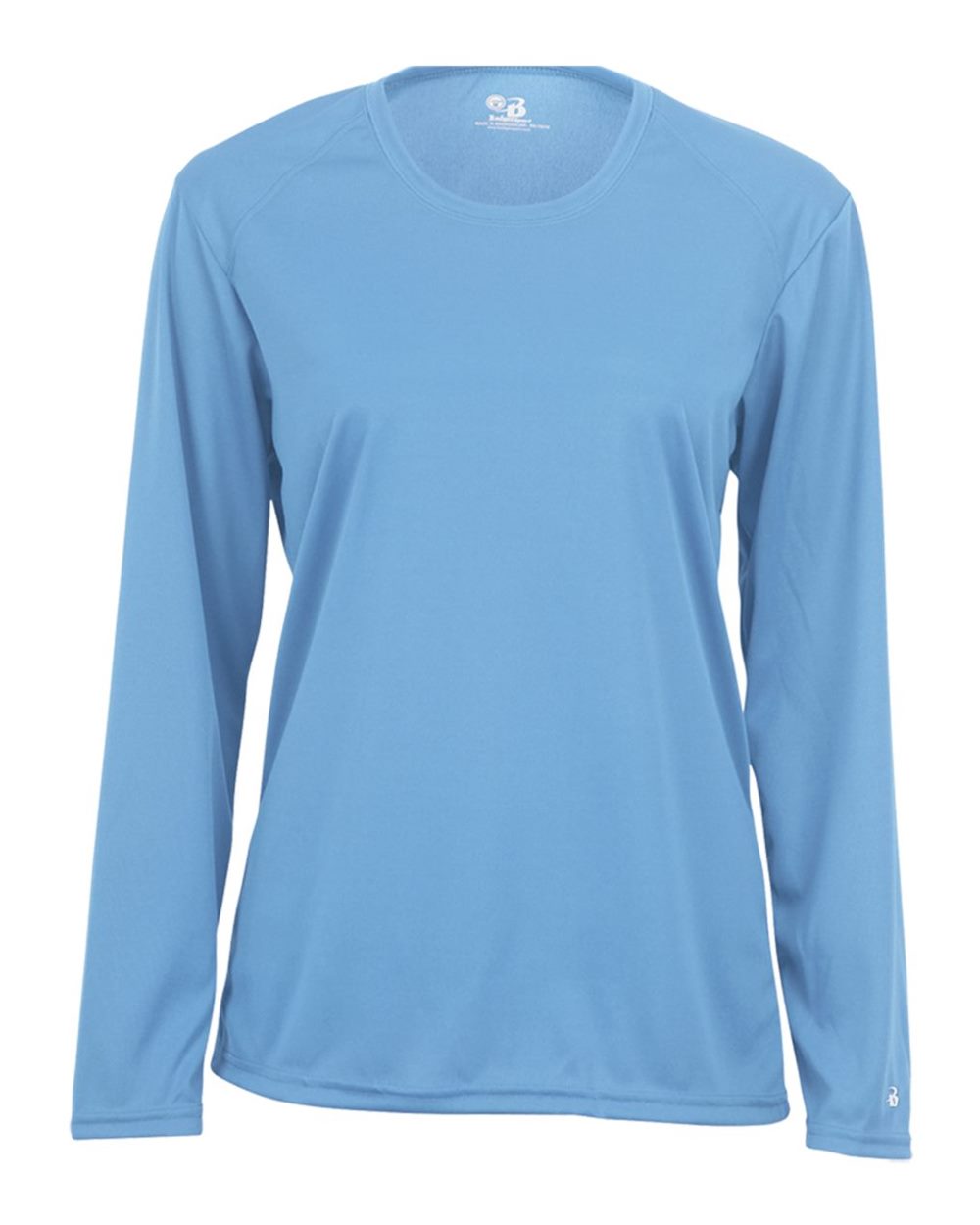 Badger Women's B-Core Long Sleeve T-Shirt. 4164 - Columbia Blue