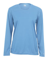 Badger Women's B-Core Long Sleeve T-Shirt. 4164 - Columbia Blue