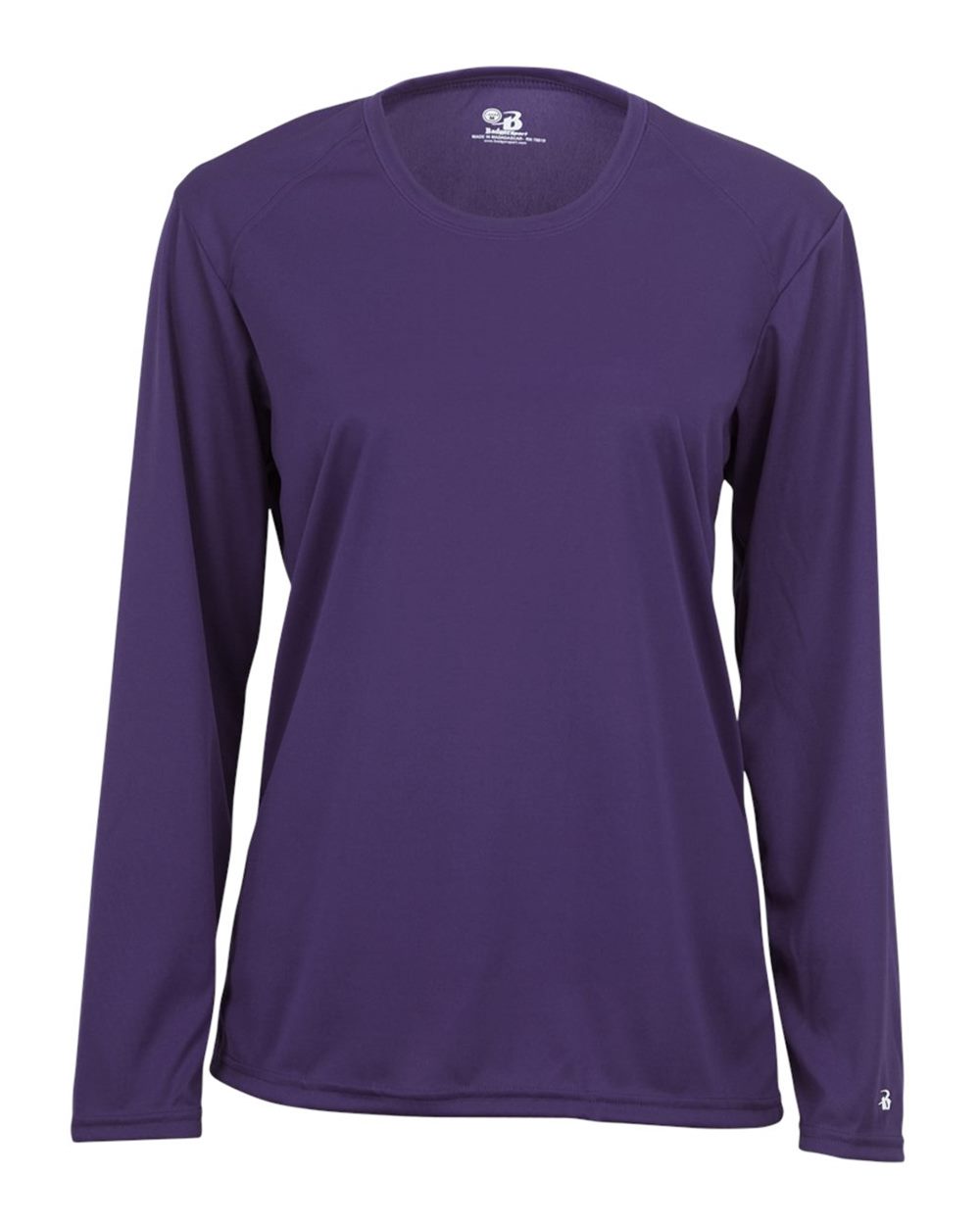 Badger Women's B-Core Long Sleeve T-Shirt. 4164 - Purple