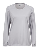 Badger Women's B-Core Long Sleeve T-Shirt. 4164 - Silver