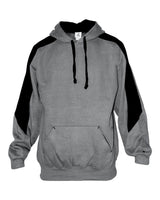 Badger Unisex Saber Hooded Sweatshirt. 1265 - Oxford/ Black