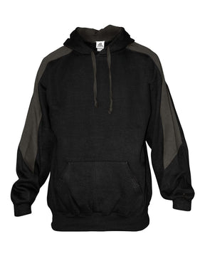 Badger Unisex Saber Hooded Sweatshirt. 1265 - Black/ Charcoal