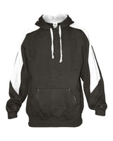 Badger Unisex Saber Hooded Sweatshirt. 1265 - Charcoal/ White