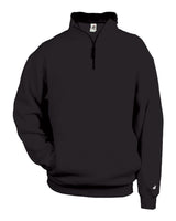 Badger Men's Quarter-Zip Sweatshirt. 1286 - Black