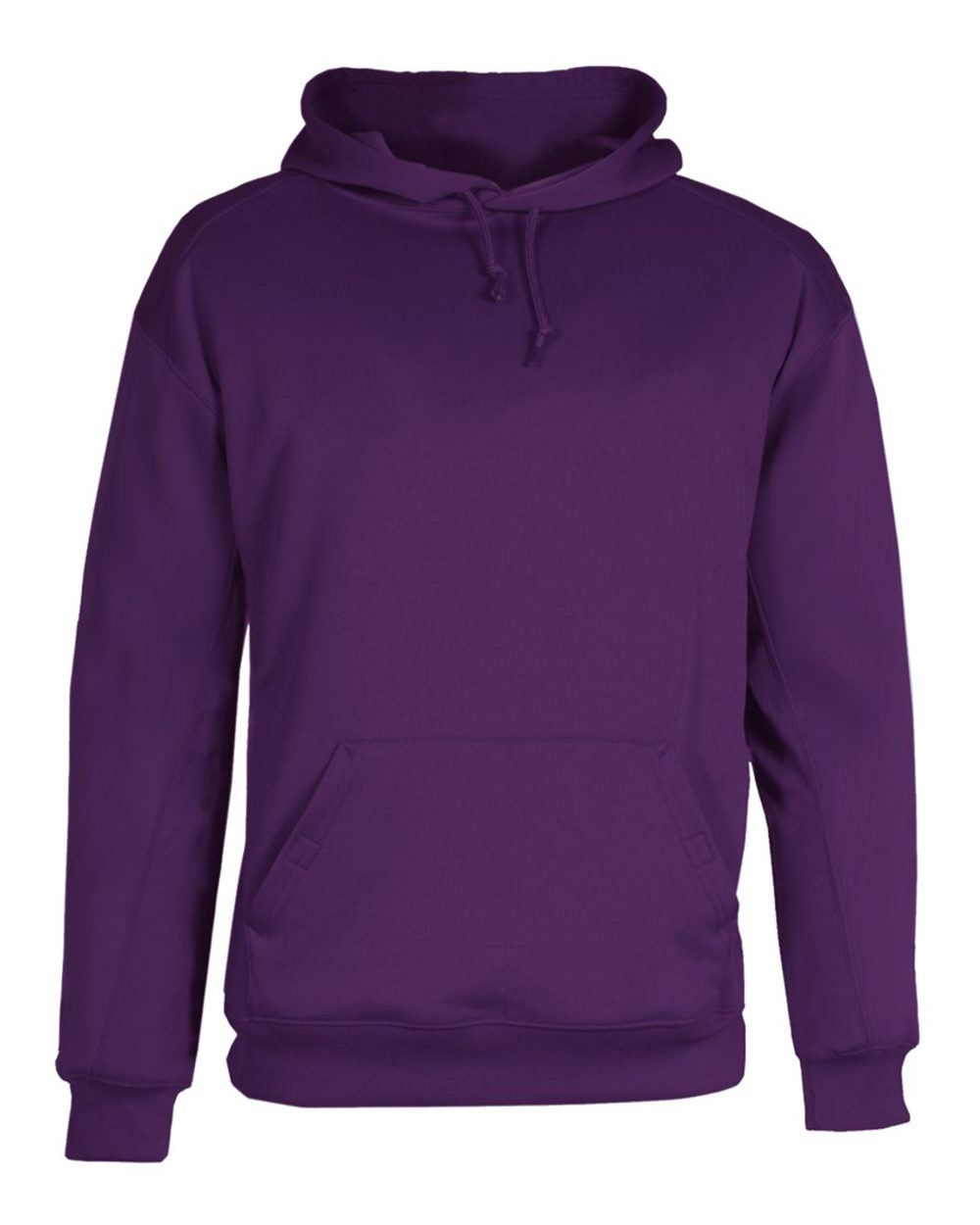 Badger Men's Performance Fleece Hooded Sweatshirt. 1454 - Purple