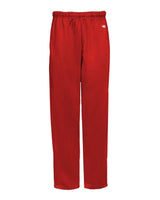 Badger Unisex Performance Fleece Open-Bottom Sweatpants. 1478 - Red