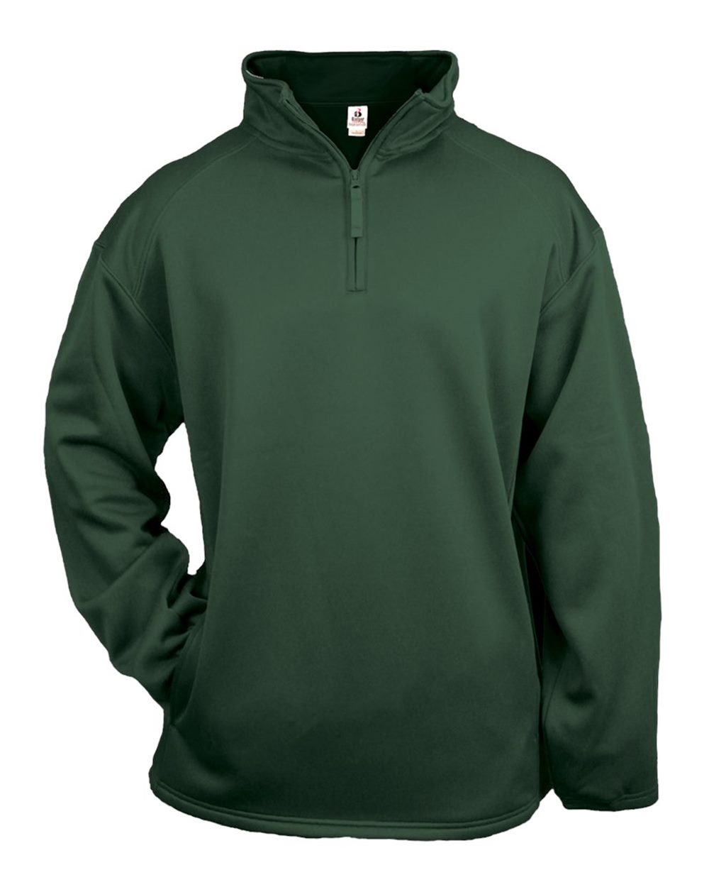 Badger Men's Performance Quarter-Zip Pullover. 1480 - Forest