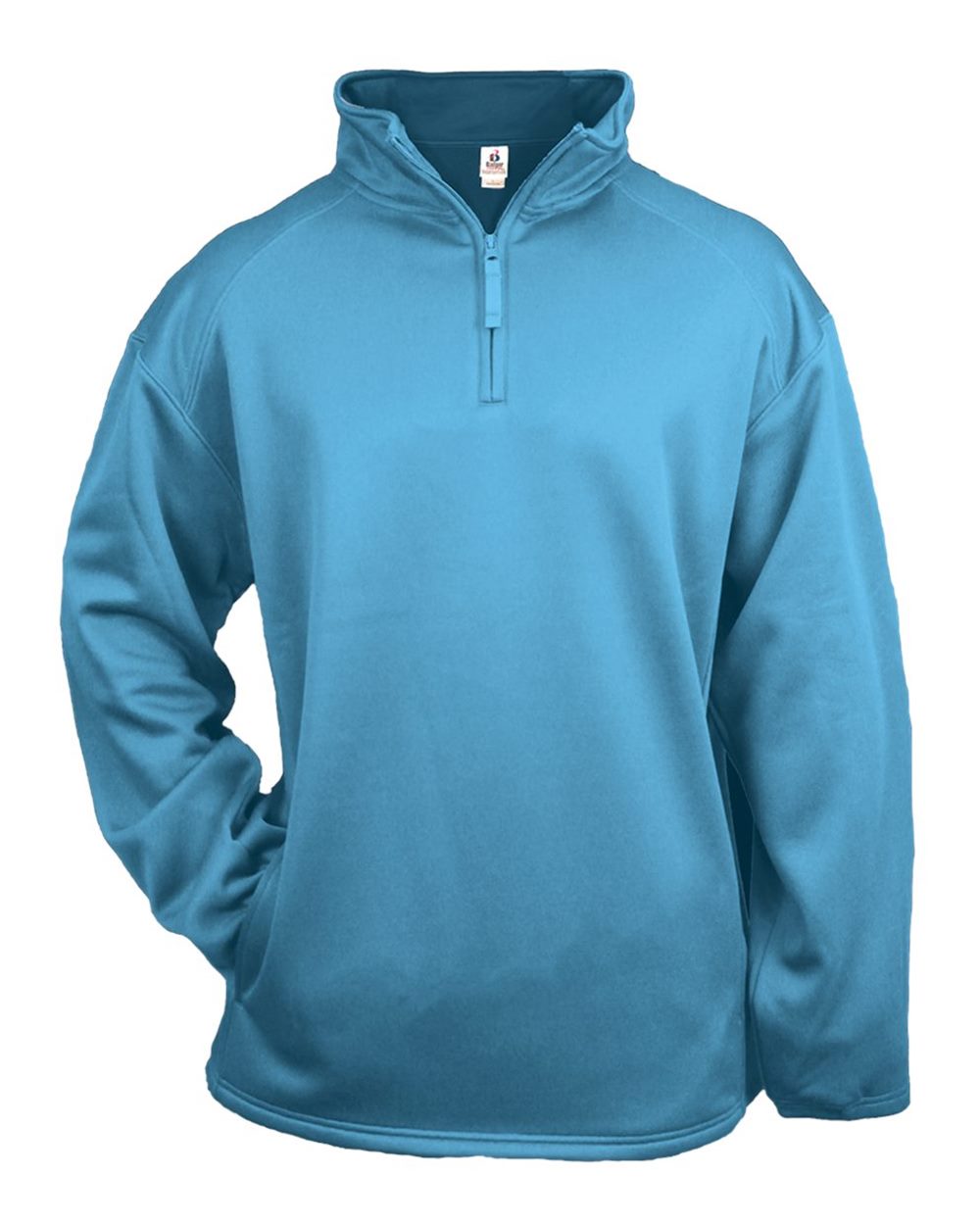 Badger Men's Performance Quarter-Zip Pullover. 1480 - Columbia Blue