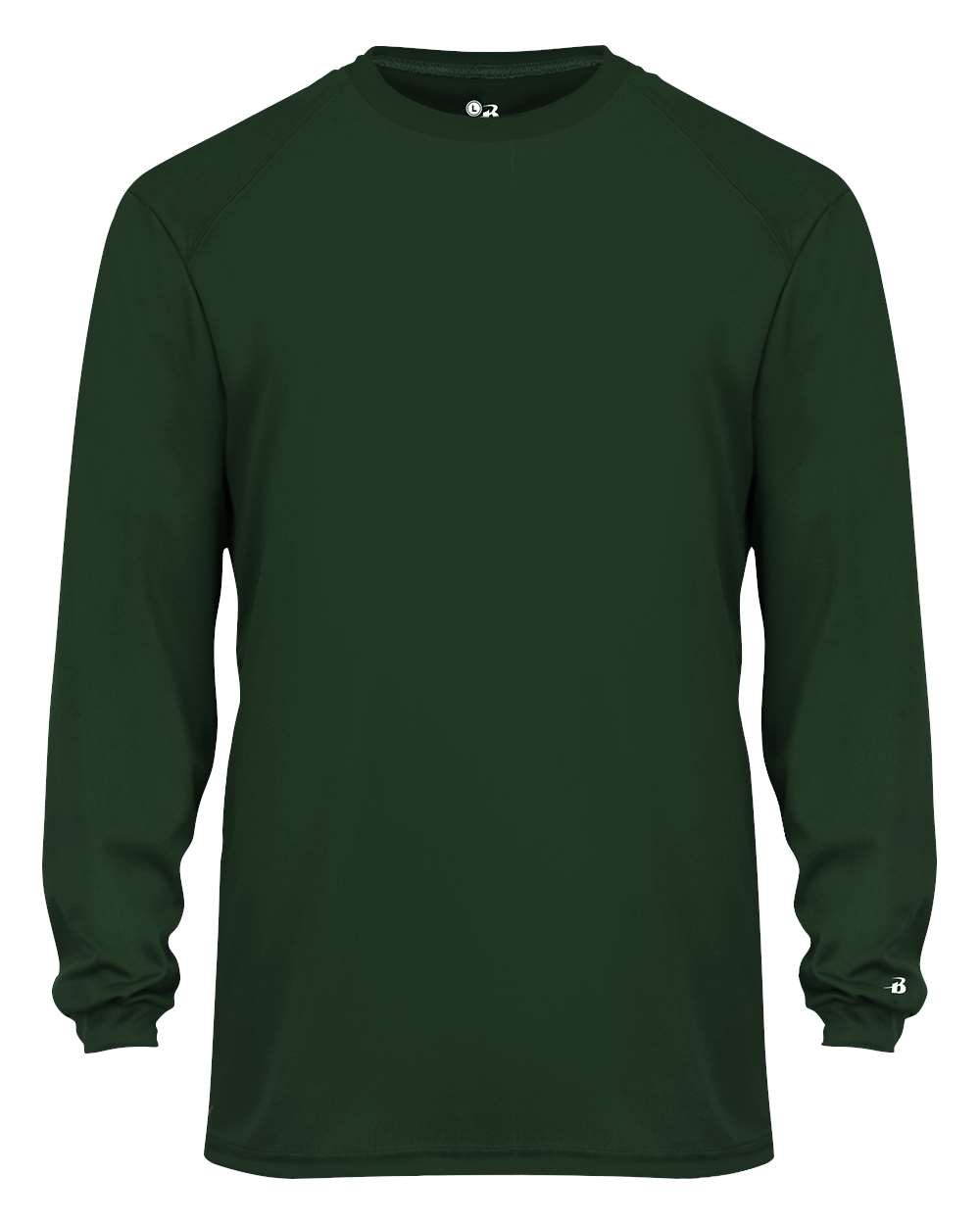 Badger Youth B-Core Long Sleeve T-Shirt. 2104 - Forest