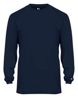 Badger Youth B-Core Long Sleeve T-Shirt. 2104 - Navy