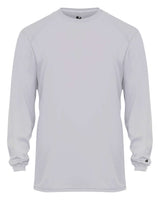 Badger Youth B-Core Long Sleeve T-Shirt. 2104 - Silver