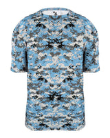 Badger Men's Digital Camo T-Shirt. 4180 - Columbia Blue Digital