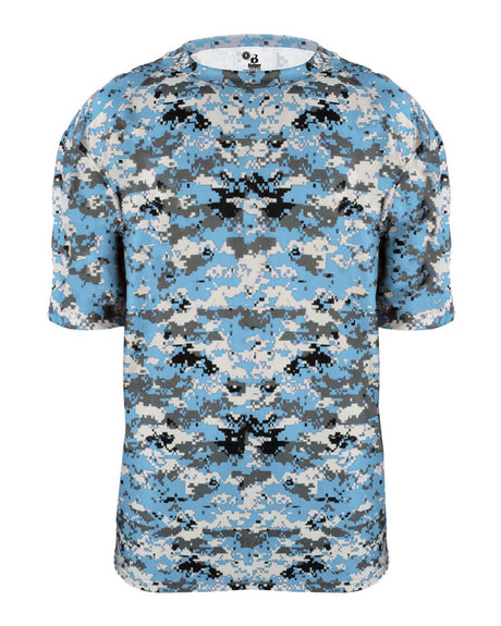 Badger Men's Digital Camo T-Shirt. 4180 - Columbia Blue Digital