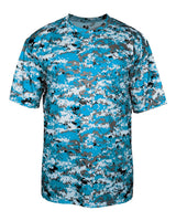 Badger Men's Digital Camo T-Shirt. 4180 - Electric Blue Digital