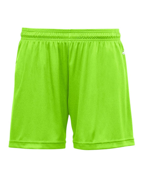 Badger Girls' B-Core Shorts. 2116 - Lime