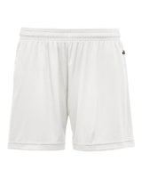 Badger Girls' B-Core Shorts. 2116 - White