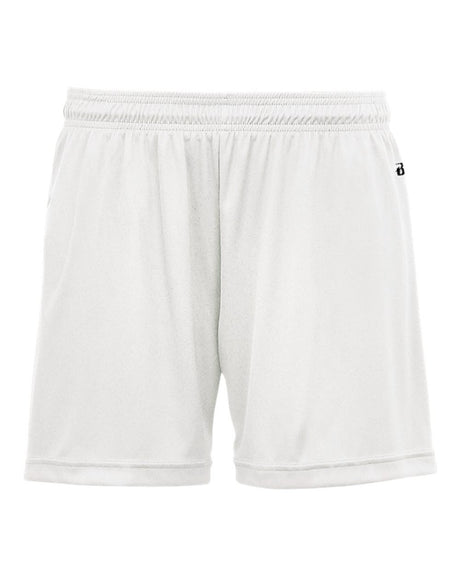 Badger Girls' B-Core Shorts. 2116 - White