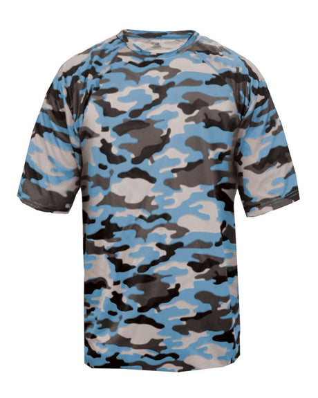 Badger Men's Camo T-Shirt. 4181 - Columbia Blue