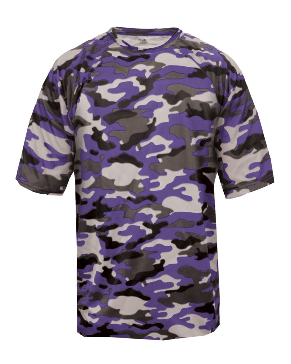 Badger Men's Camo T-Shirt. 4181 - Purple