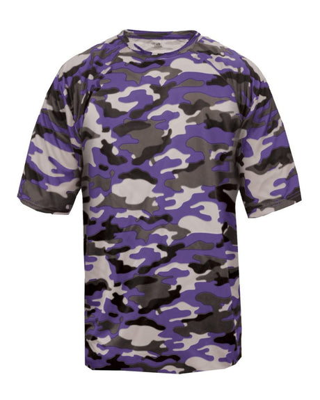 Badger Men's Camo T-Shirt. 4181 - Purple