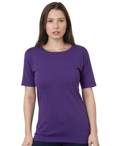 Bayside Women's USA-Made Scoop Neck T-Shirt. 3300