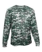 Badger Men's Digital Camo Long Sleeve T-Shirt. 4184 - Forest Digital