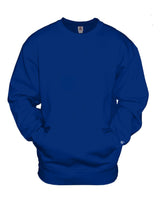 Badger Unisex Pocket Crewneck Sweatshirt. 1252 - Royal