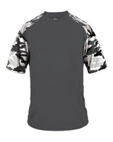 Badger Youth Camo Sport T-Shirt. 2141 - Graphite/ White Camo