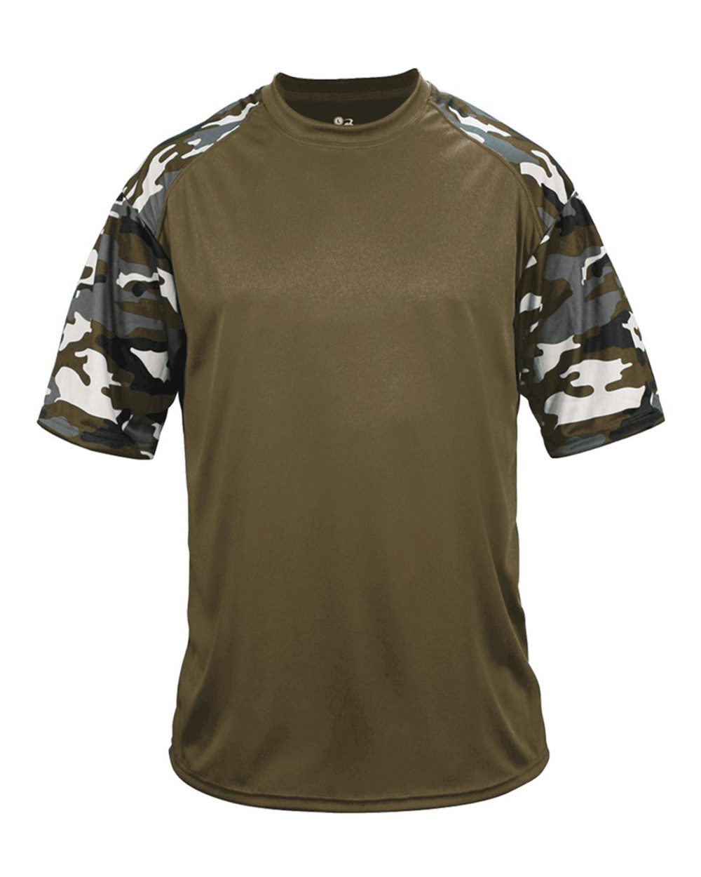 Badger Youth Camo Sport T-Shirt. 2141 - OD Green/ OD Green Camo