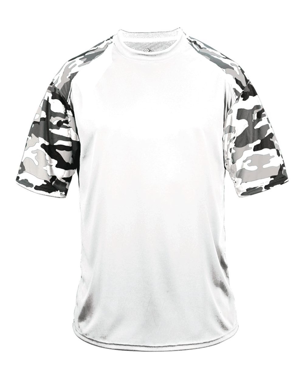 Badger Youth Camo Sport T-Shirt. 2141 - White/ White Camo