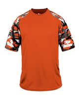 Badger Youth Camo Sport T-Shirt. 2141 - Burnt Orange/ Burnt Orange Camo