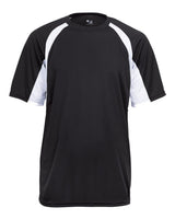 Badger Youth B-Core Hook T-Shirt. 2144 - Black/ White
