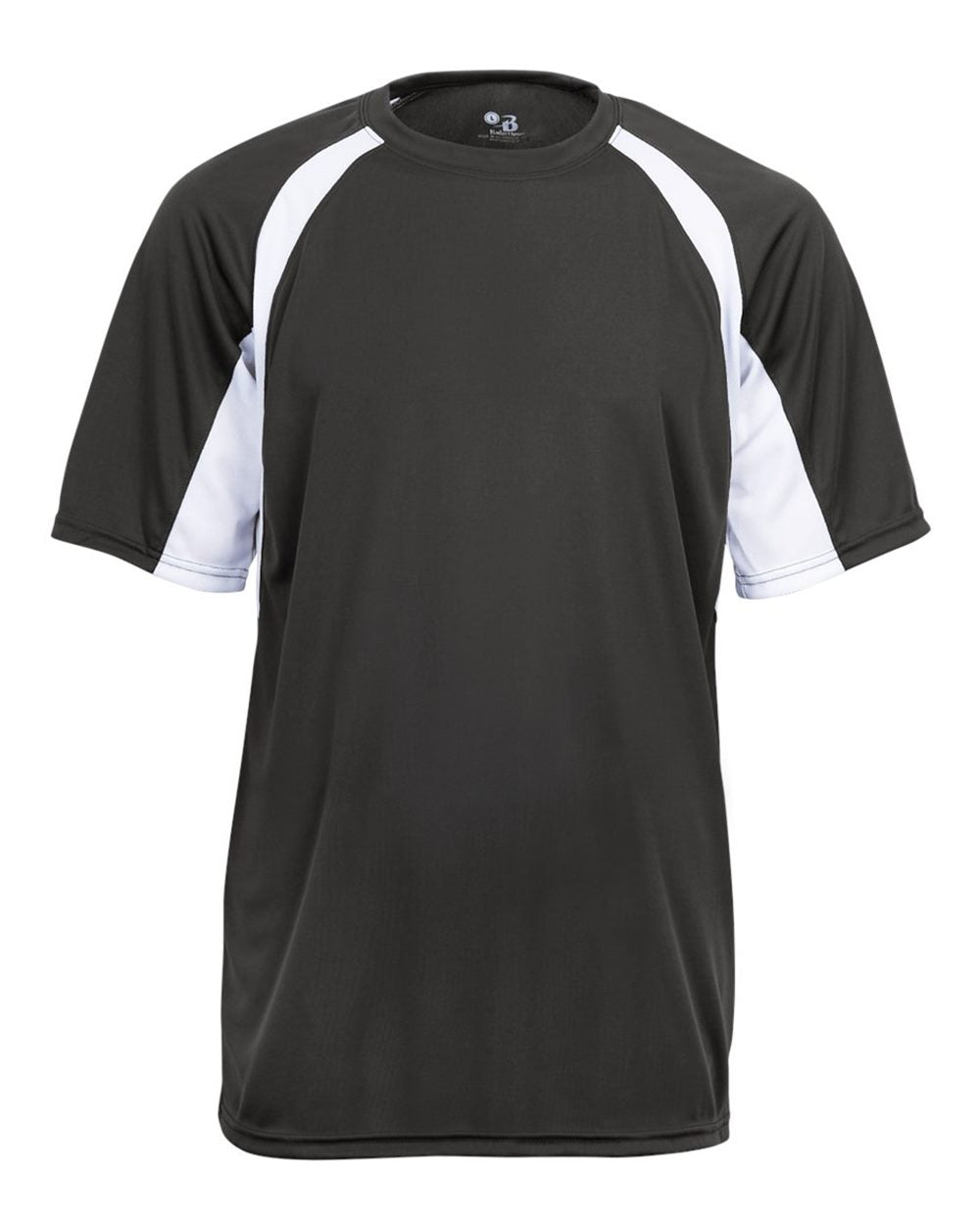 Badger Youth B-Core Hook T-Shirt. 2144 - Graphite/ White