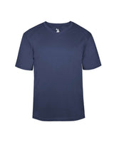 Badger Youth B-Core V-Neck T-Shirt. 2162 - Navy