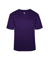 Badger Youth B-Core V-Neck T-Shirt. 2162 - Purple