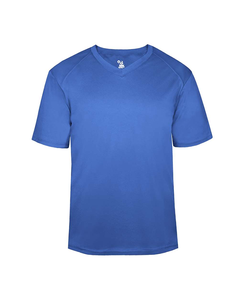 Badger Youth B-Core V-Neck T-Shirt. 2162 - Royal