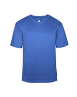 Badger Youth B-Core V-Neck T-Shirt. 2162 - Royal