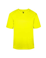 Badger Youth B-Core V-Neck T-Shirt. 2162 - Safety Yellow