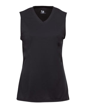Badger Girls' B-Core Sleeveless T-Shirt. 2163 - Black