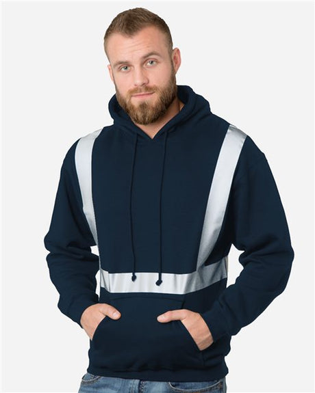 Bayside Unisex USA-Made Hi-Visibility Hooded Sweatshirt. 3796