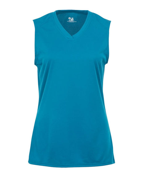 Badger Girls' B-Core Sleeveless T-Shirt. 2163 - Electric Blue